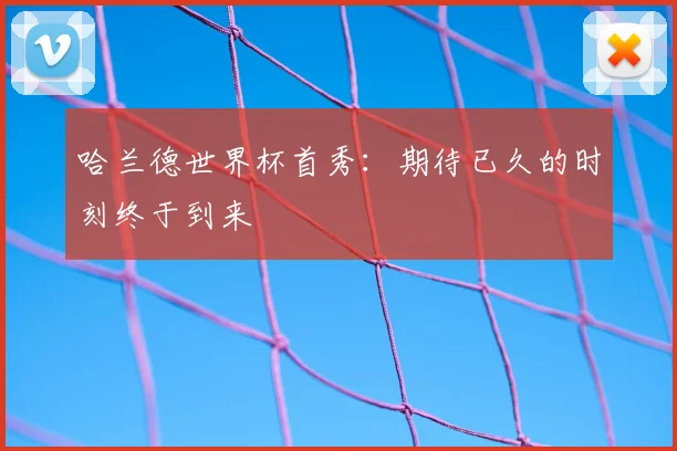 哈兰德世界杯首秀:期待已久的时刻终于到来